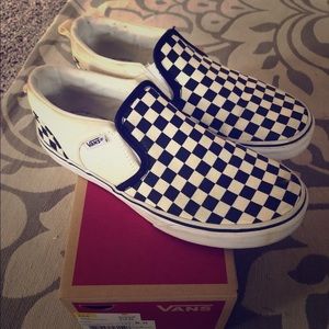 Boys Check Vans